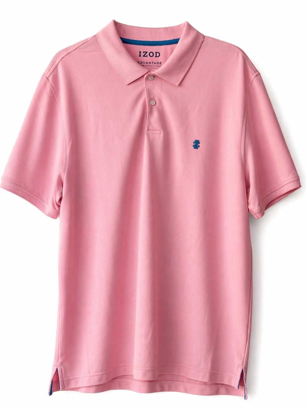 Izod Pink Short-Sleeve Polo with Blue Logo